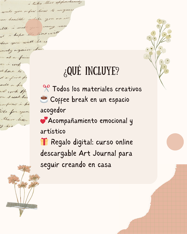 Taller Art Journal: Libera tus emociones - Sábado 8 de Noviembre - Santiago