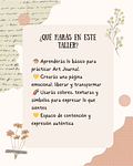 Taller Art Journal: Libera tus emociones - Sábado 8 de Noviembre - Santiago