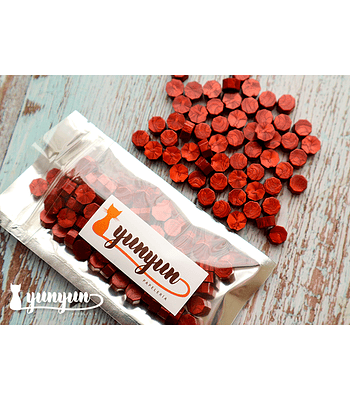 Lacre Rojo Perlado - 1000 pzas