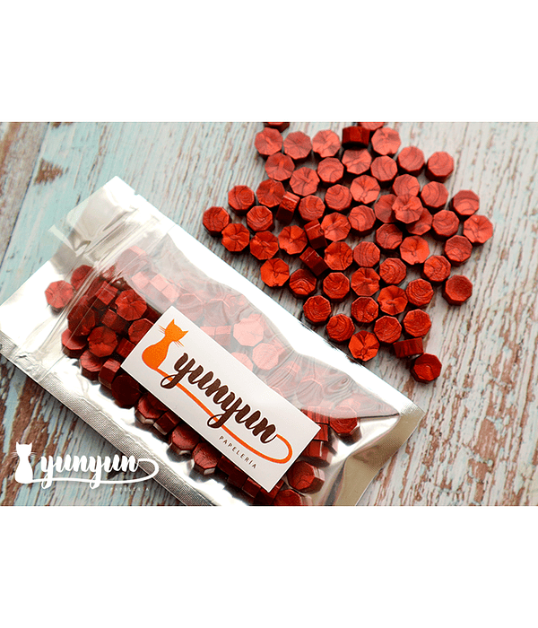 Lacre Rojo Perlado - 1000 pzas