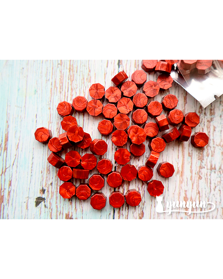 Lacre Rojo Perlado - 1000 pzas