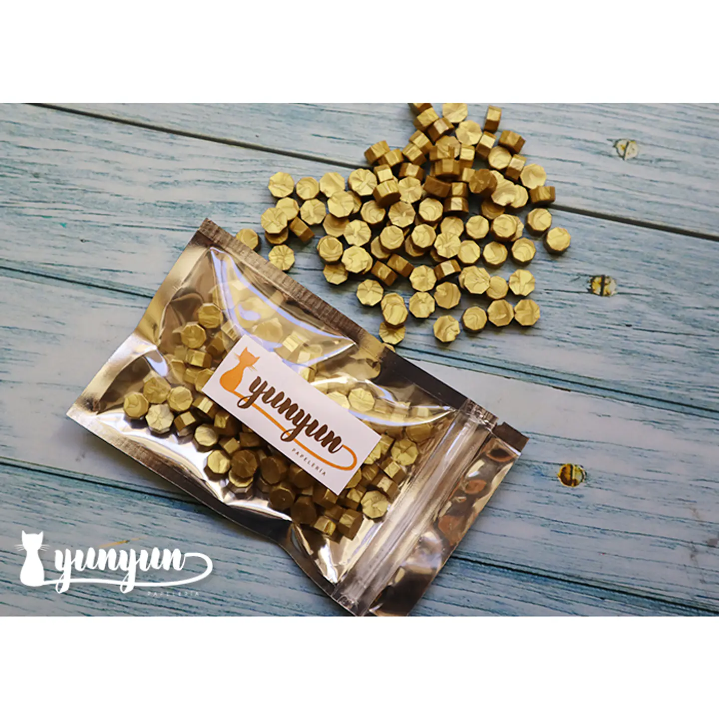 Lacre Bronce Dorado - 1000 pzas 2