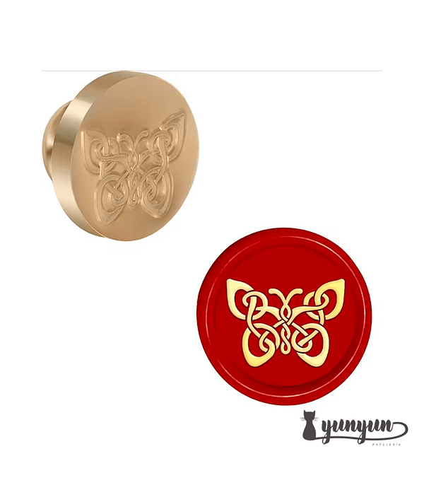 Sello para lacre Mariposa - 2,5cm