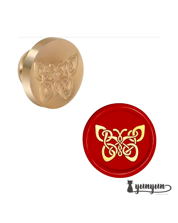 Sello para lacre Mariposa - 2,5cm