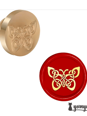 Sello para lacre Mariposa - 2,5cm