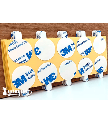 Adhesivo Circular Doble Contacto 3M - 100 pzas