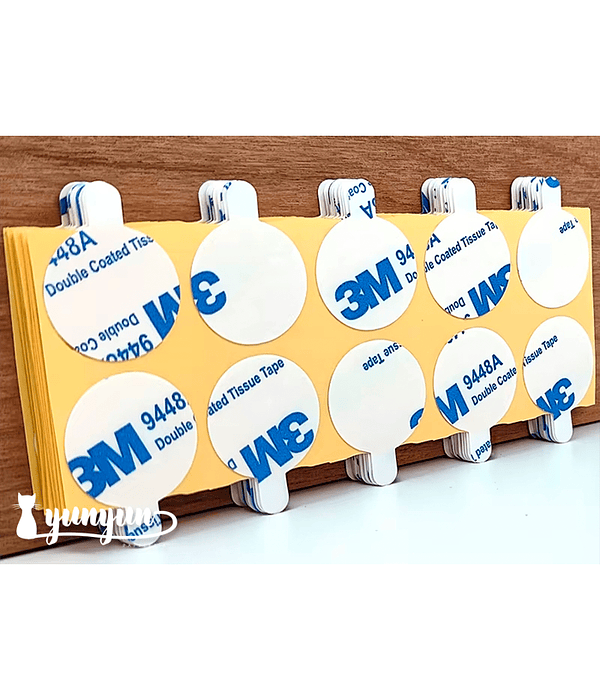 Adhesivo Circular Doble Contacto - 100 pzas