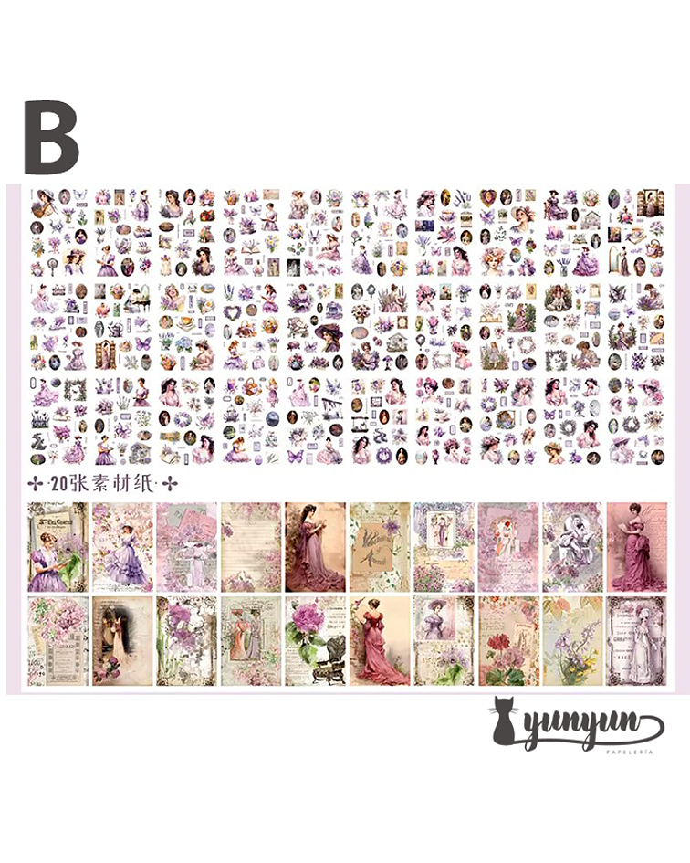 Sticker Book Vintage XL - 50 pzas