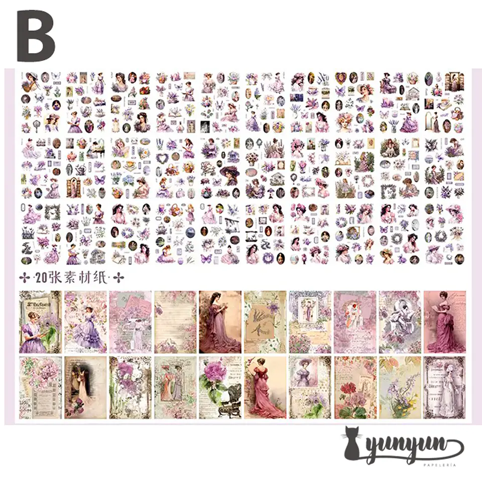 Sticker Book Vintage XL - 50 pzas 9