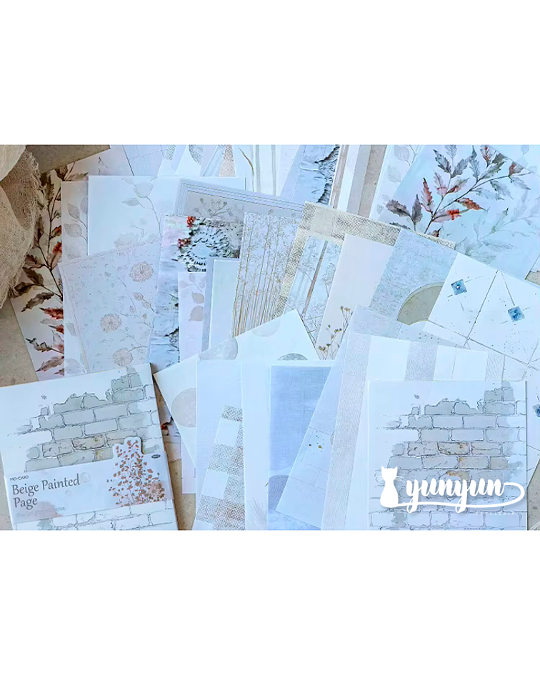 Papeles Watercolour - 50 pzas