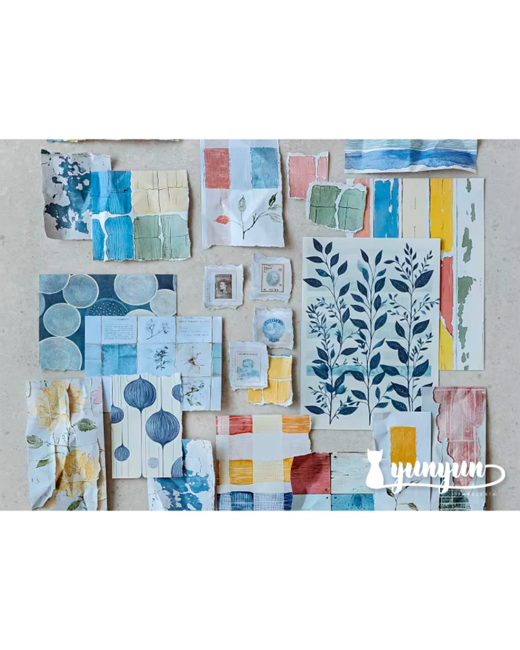 Papeles Watercolour - 50 pzas