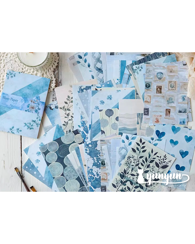 Papeles Watercolour - 50 pzas