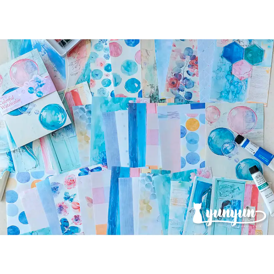 Papeles Watercolour - 50 pzas 5