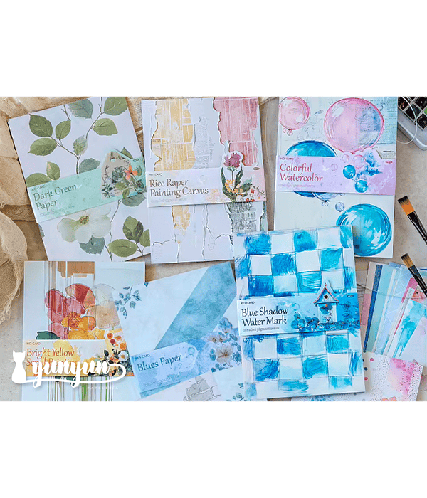 Papeles Watercolour - 50 pzas