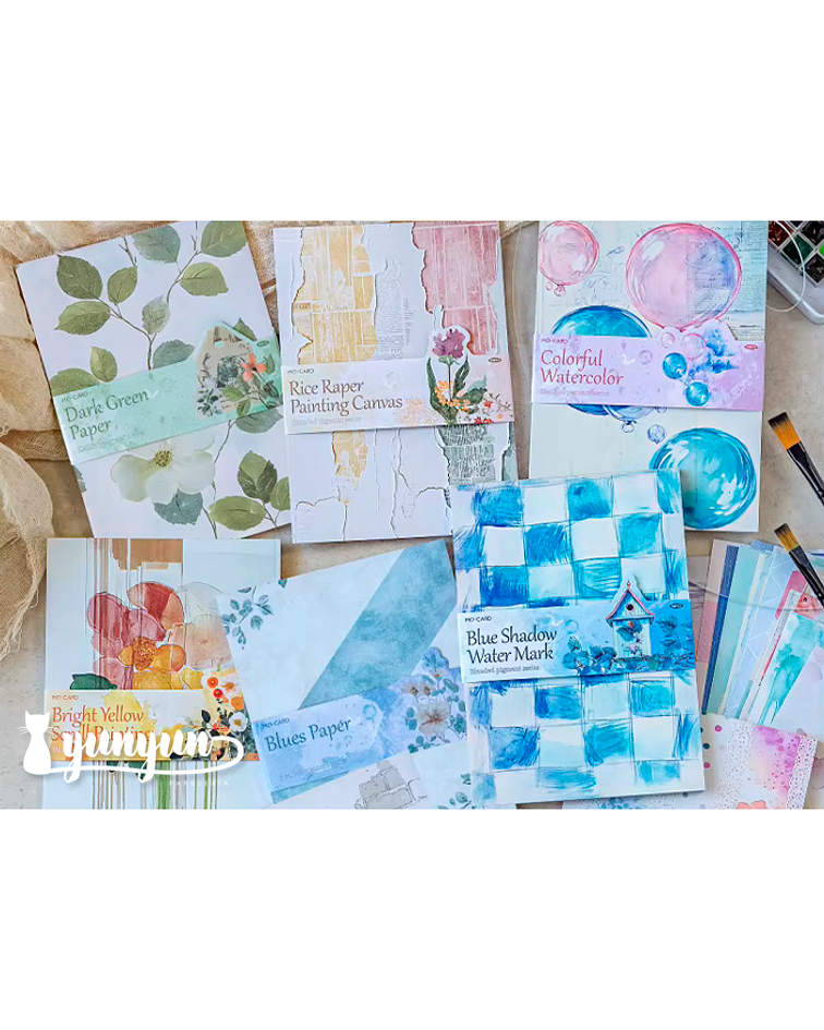 Papeles Watercolour - 50 pzas