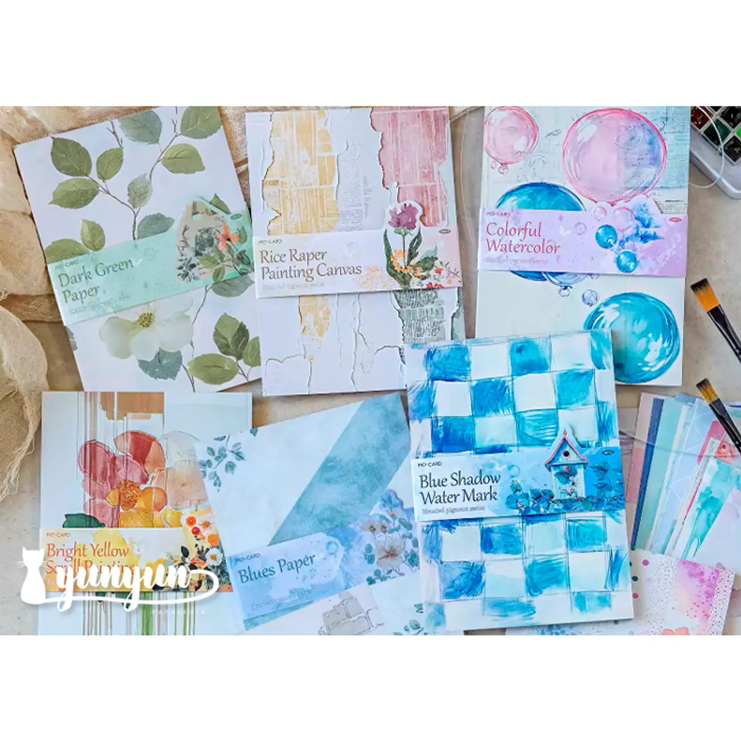 Papeles Watercolour - 50 pzas 1