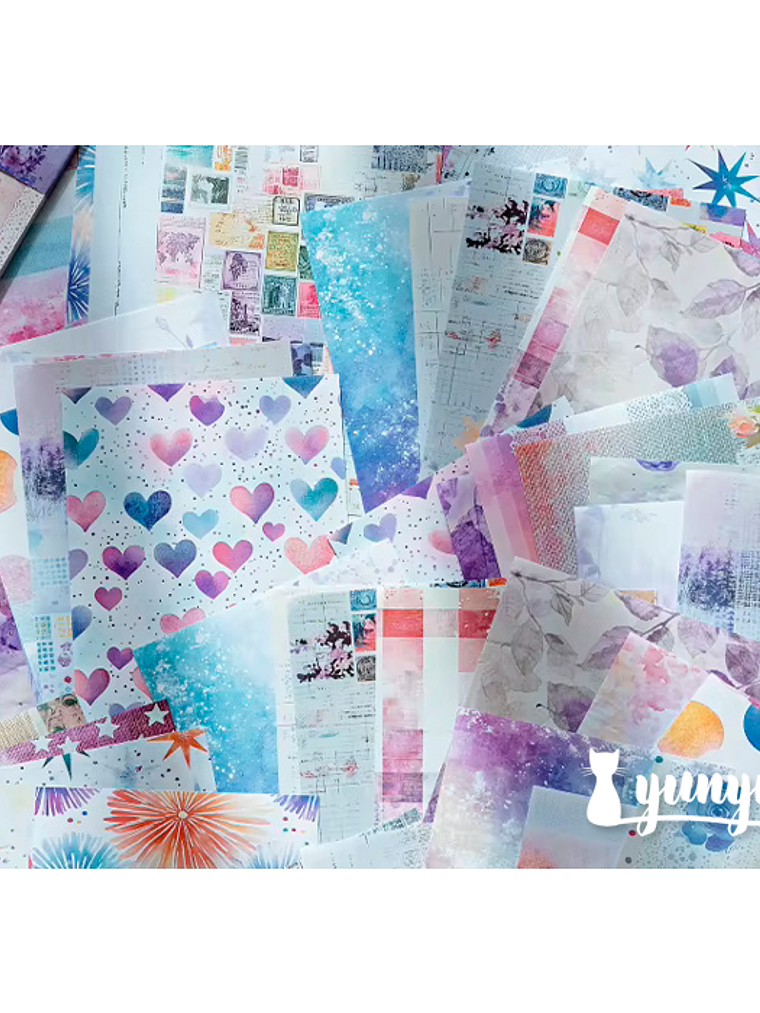 Papeles Watercolour - 50 pzas 2