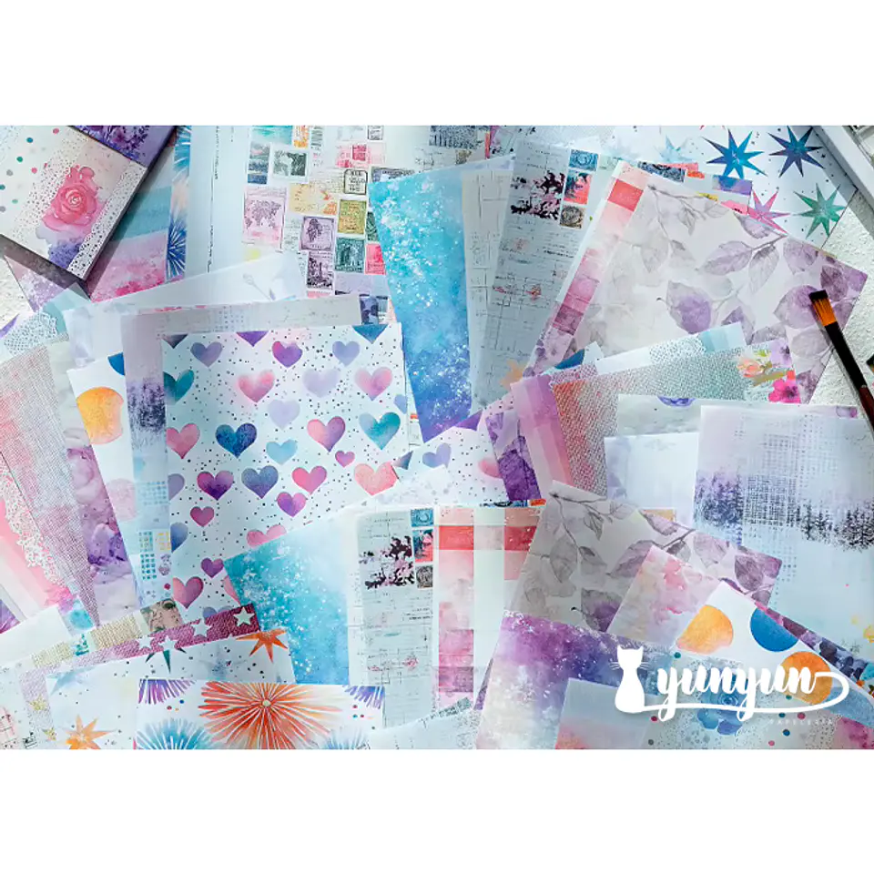 Papeles Watercolour - 50 pzas 2