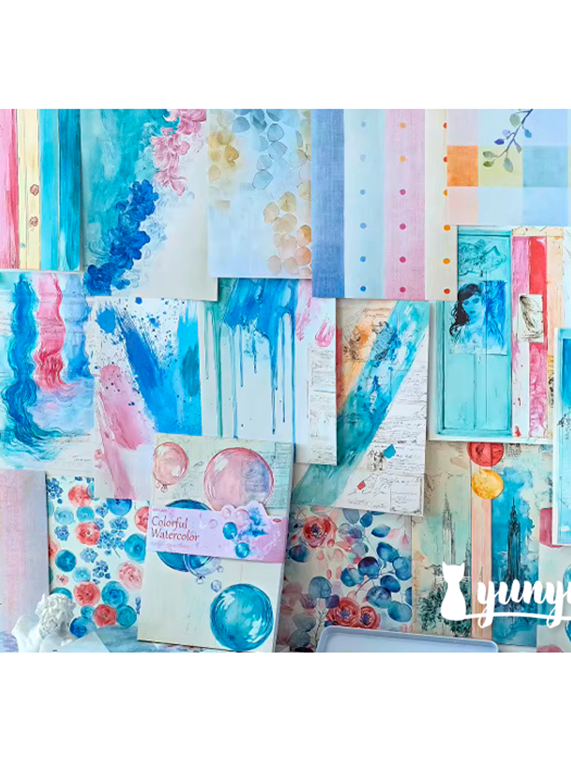 Papeles Watercolour - 50 pzas 9