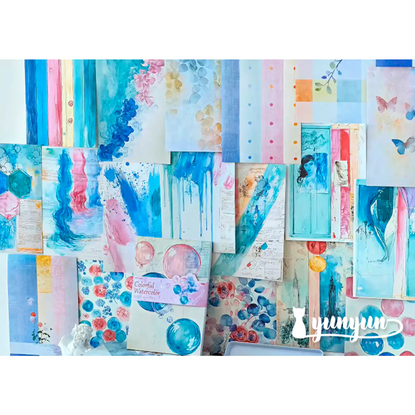 Papeles Watercolour - 50 pzas 9