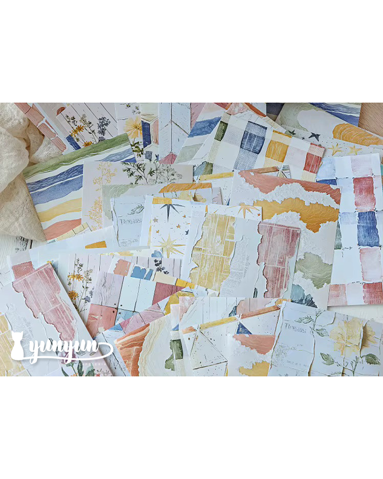 Papeles Watercolour - 50 pzas