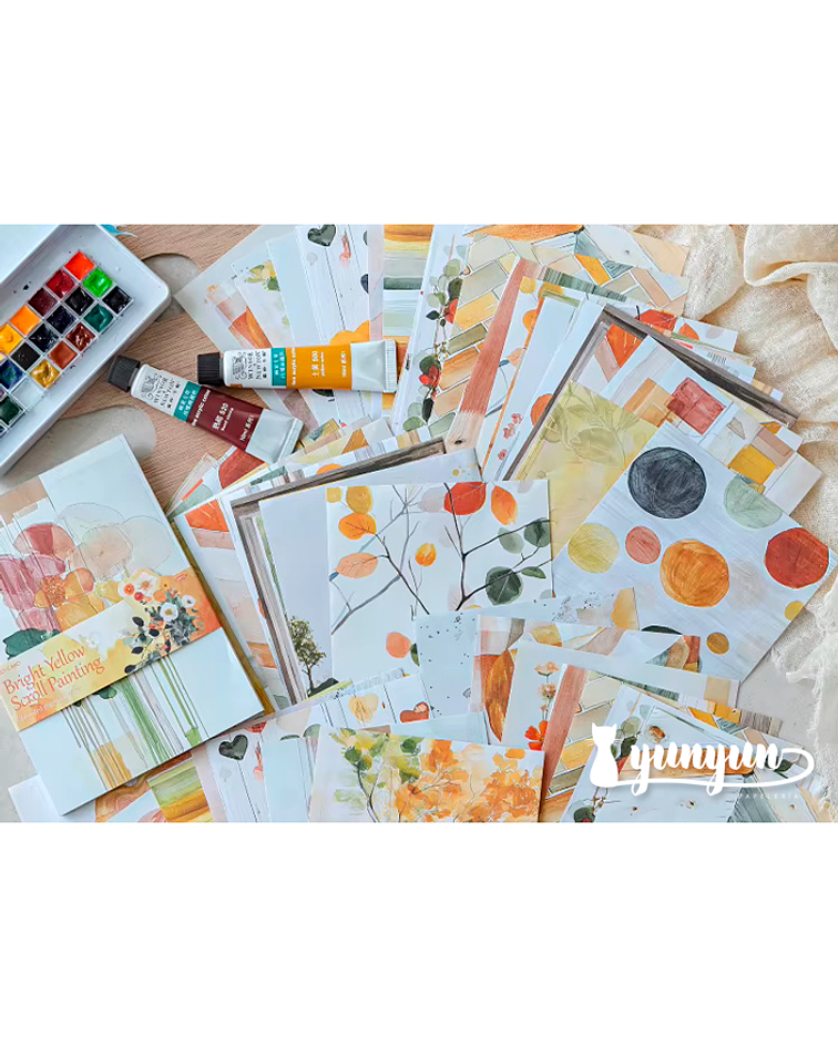 Papeles Watercolour - 50 pzas