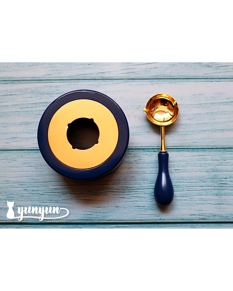 Horno + Cuchara para Sellos de Lacre - Azul I