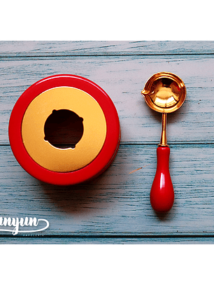 Horno + Cuchara para Sellos de Lacre - Rojo