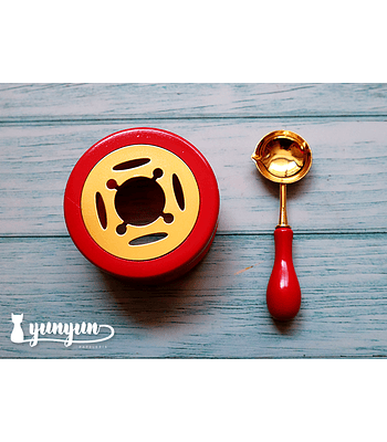 Horno + Cuchara para Sellos de Lacre - Rojo II