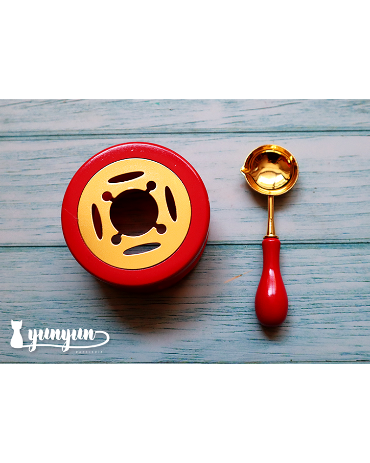 Horno + Cuchara para Sellos de Lacre - Rojo II