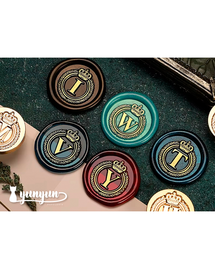 Sellos de Lacre Letras Corona - 2,5cm