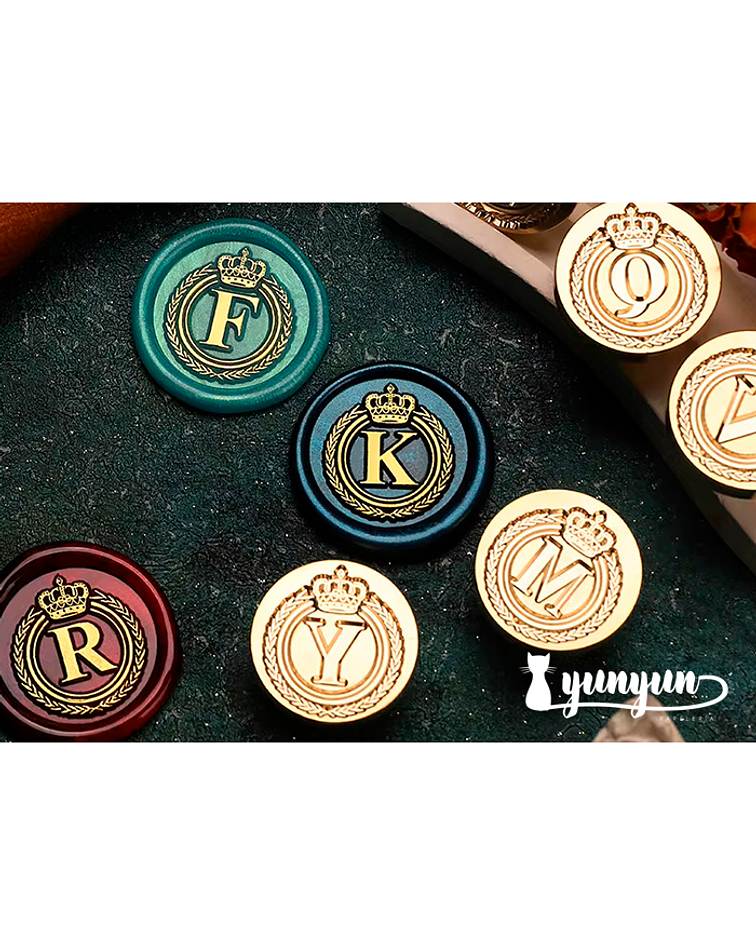 Sellos de Lacre Letras Corona - 2,5cm