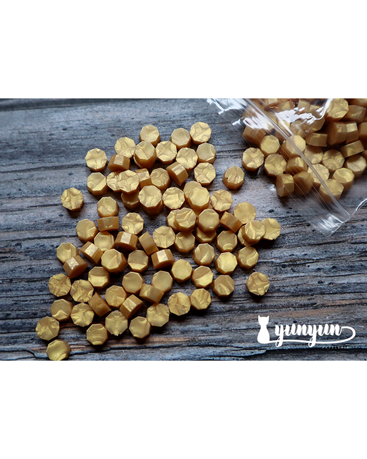 Lacre Dorado Claro - 100 pza