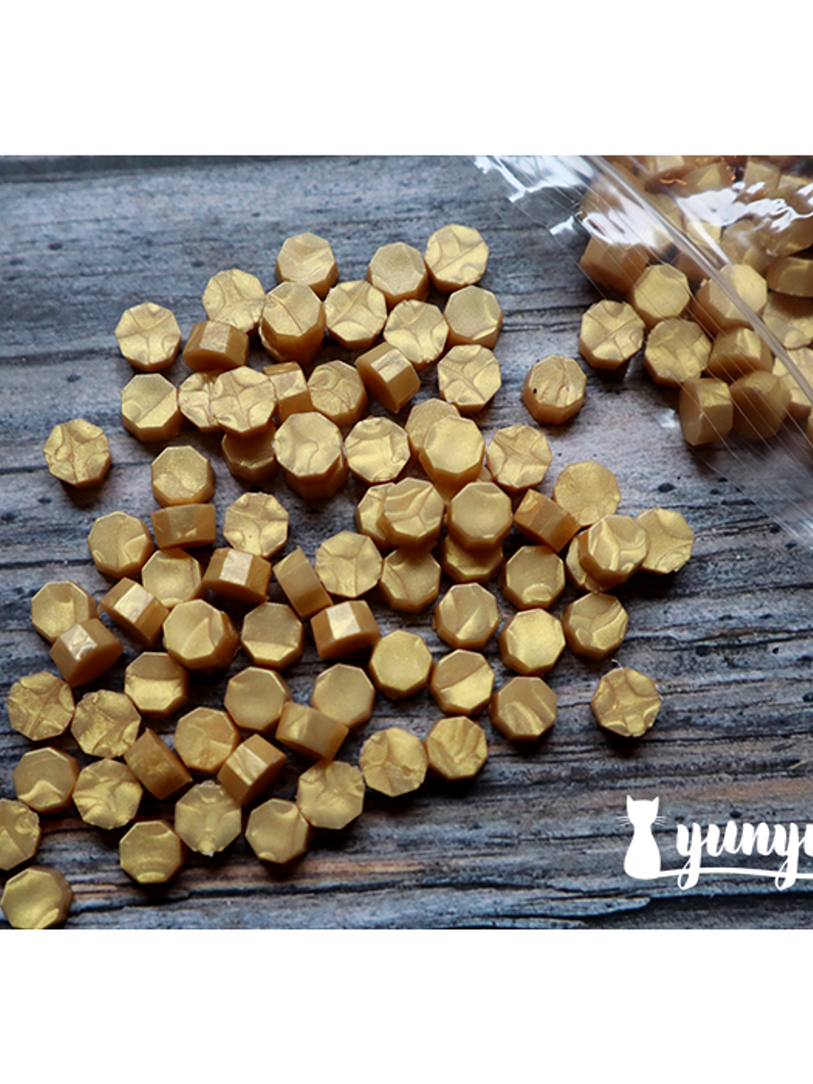 Lacre Dorado Claro - 100 pza 1