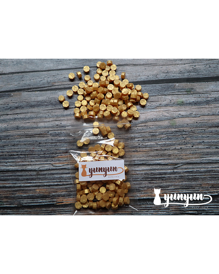 Lacre Dorado Claro - 100 pza