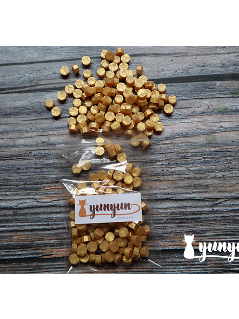 Lacre Dorado Claro - 100 pza 3