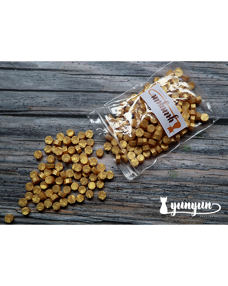 Lacre Dorado Claro - 100 pza