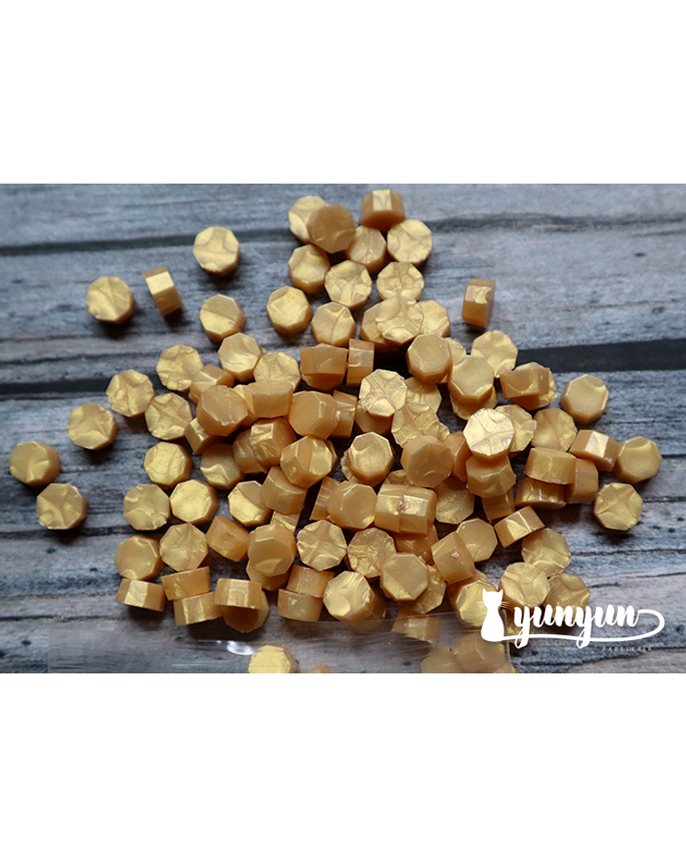 Lacre Dorado Claro - 100 pza