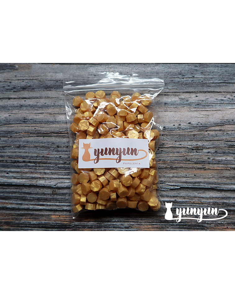 Lacre Dorado Claro - 100 pza