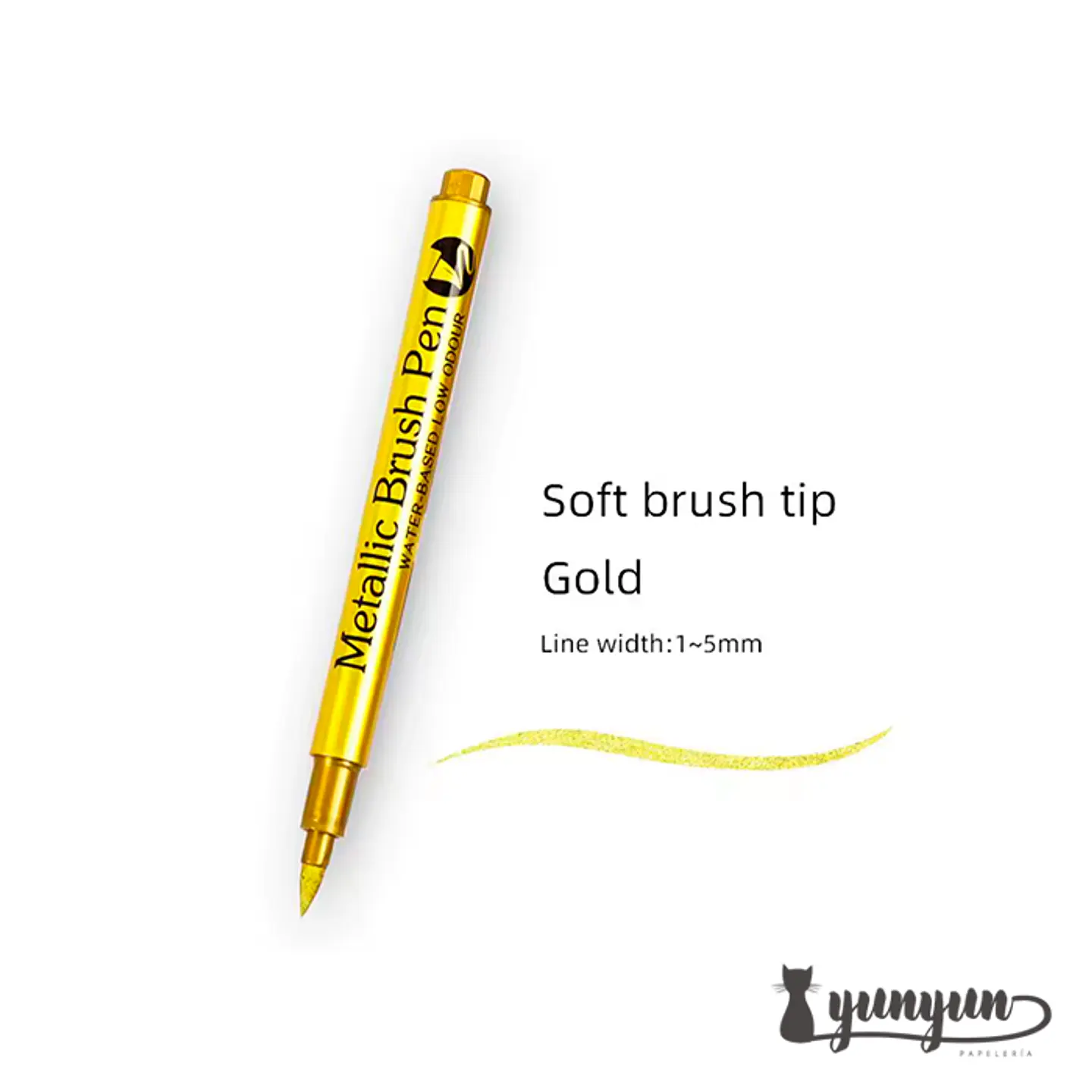 Plumón Metallic Punta Brush  - 1 pza 2