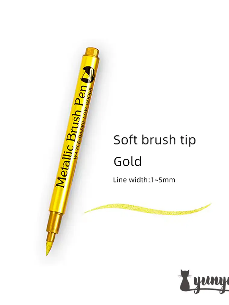 Plumón Metallic Punta Brush  - 1 pza 2