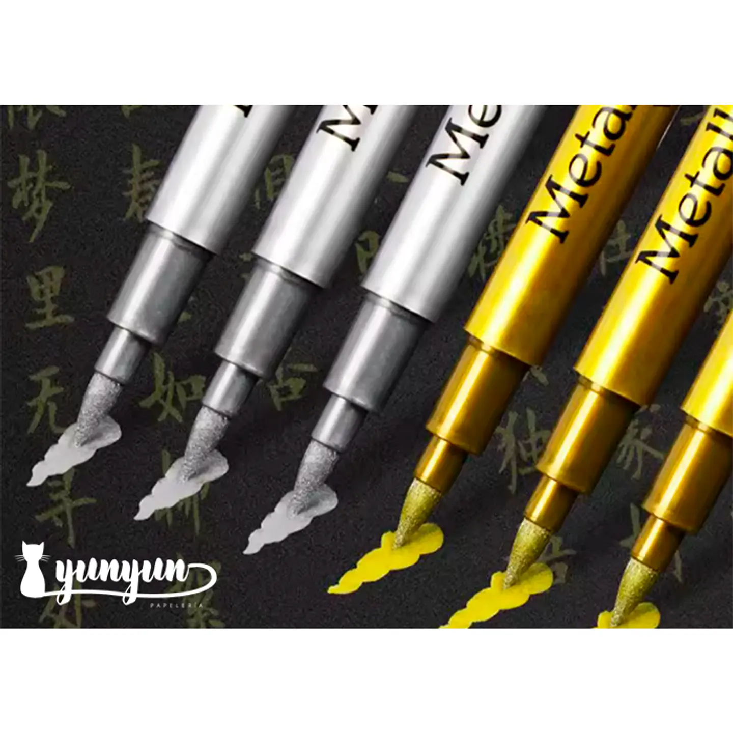 Plumón Metallic Punta Brush  - 1 pza 4