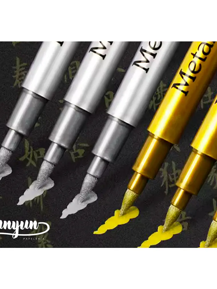 Plumón Metallic Punta Brush  - 1 pza 4