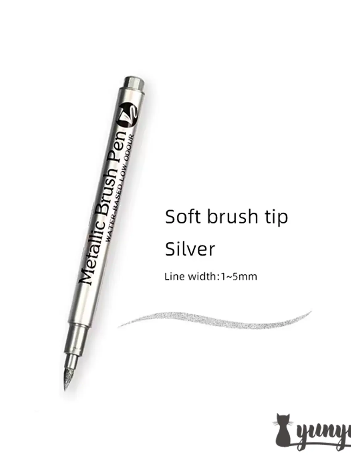 Plumón Metallic Punta Brush  - 1 pza 3