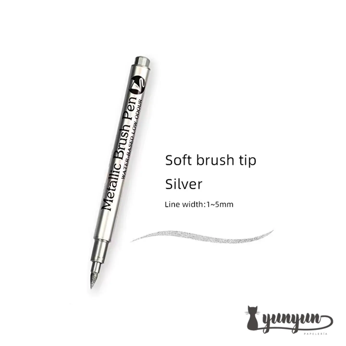 Plumón Metallic Punta Brush  - 1 pza 3