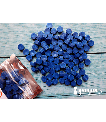 Lacre Azul Perlado - 500 pzas