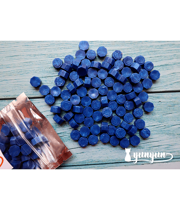 Lacre Azul Perlado - 500 pzas