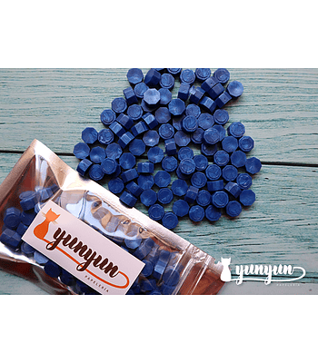 Lacre Azul Perlado - 200 pzas