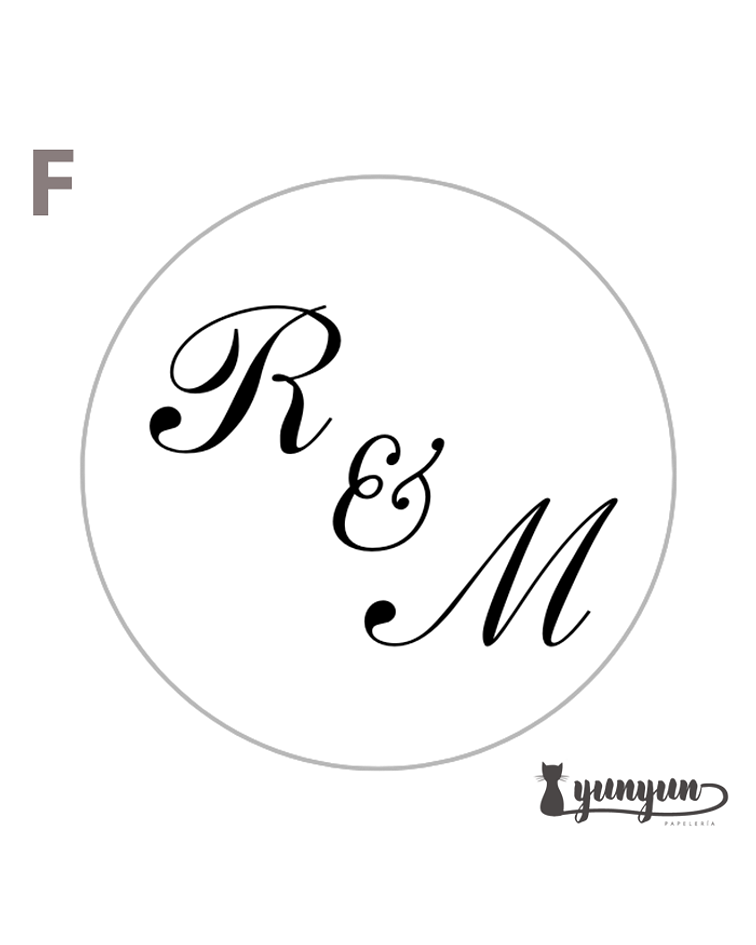 Sellos para lacre INICIALES - 3cm