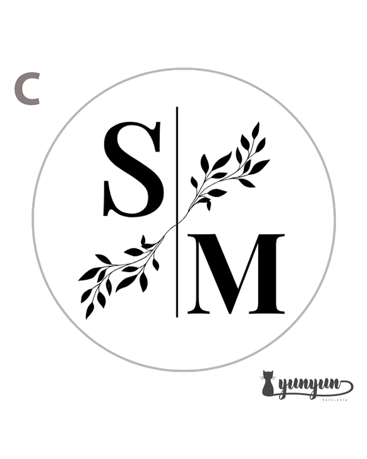 Sellos para lacre INICIALES - 3cm